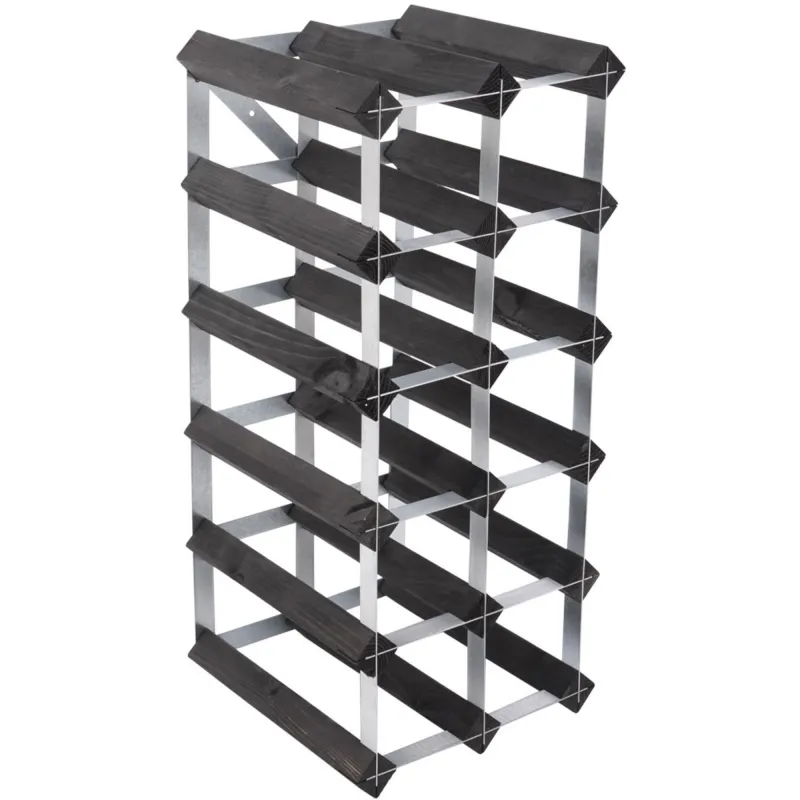 Traditional wine rack Vinstativ Black Ash 15 Flasker
