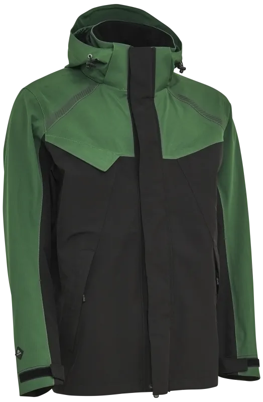 Arbejdsjakke stretch 3-lags 186101 grøn/sort Str. 4XL