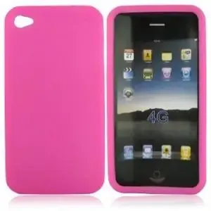 Silikone cover til iPhone 4 & 4S. Pink.