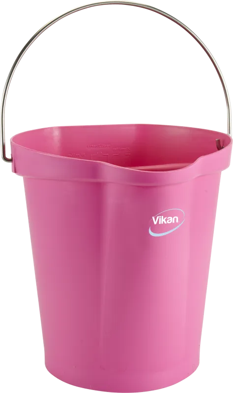 Spand 5686, plast m/rf bærehåndtag 12ltr, pink