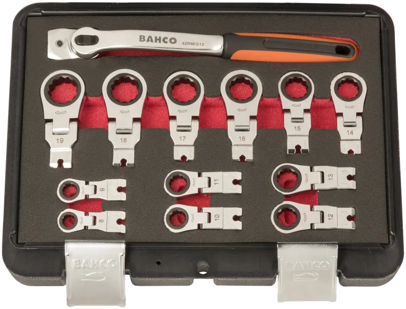 Bahco flex-skraldenøglesæt 8-19 mm