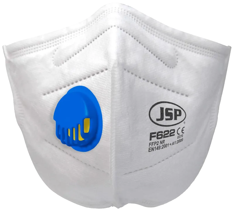 JSP støvmaske F622 FFP2-V m/ventil foldbar, 30stk
