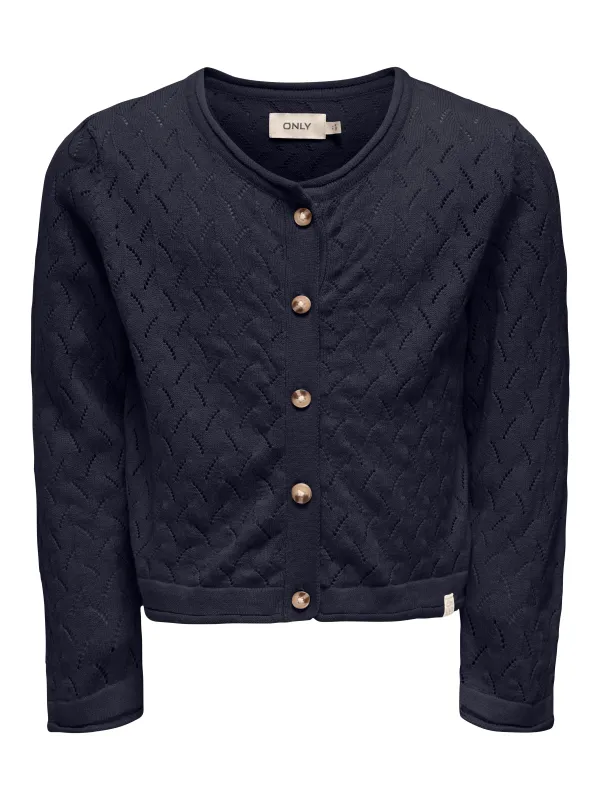 Only Mini Megan Life Cardigan NOOS - Night Sky - 92 cm