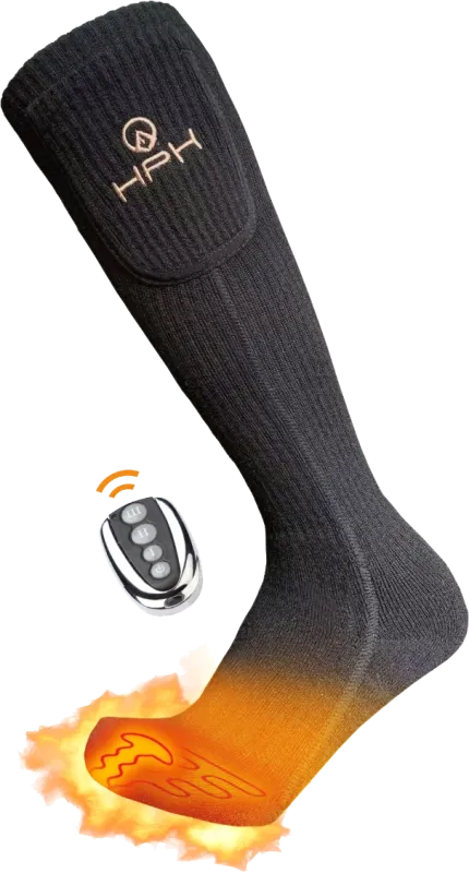 Happyhot Merino Varmesokker Premium 2.0 m. Elvarme - Lang model
