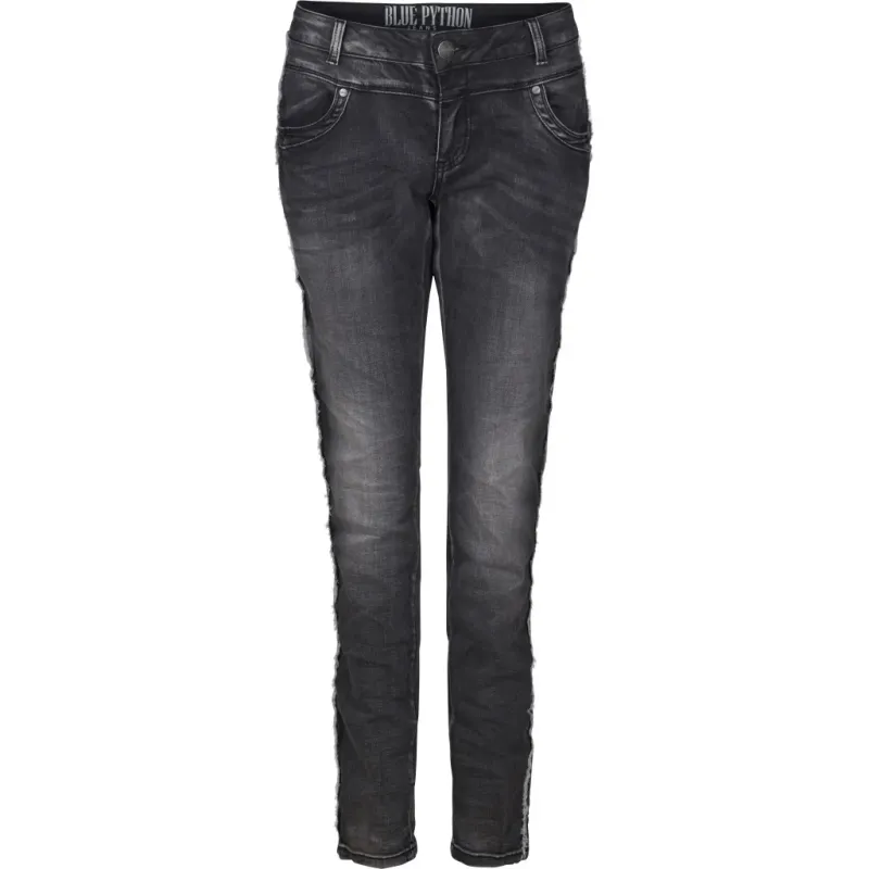 Blue Python MW Dame Jeans Trio Fill - Dark Grey