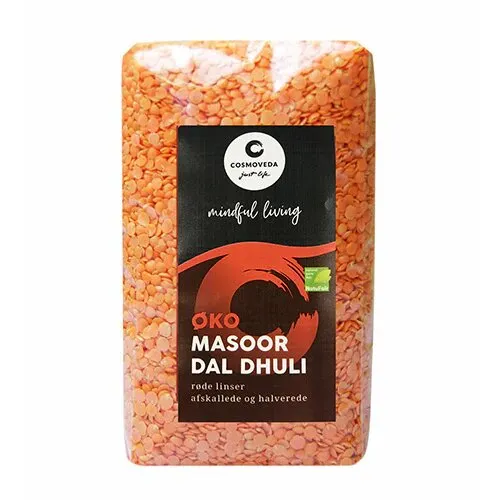 Røde linser (Masoor Dal) Øko. - 500 gram