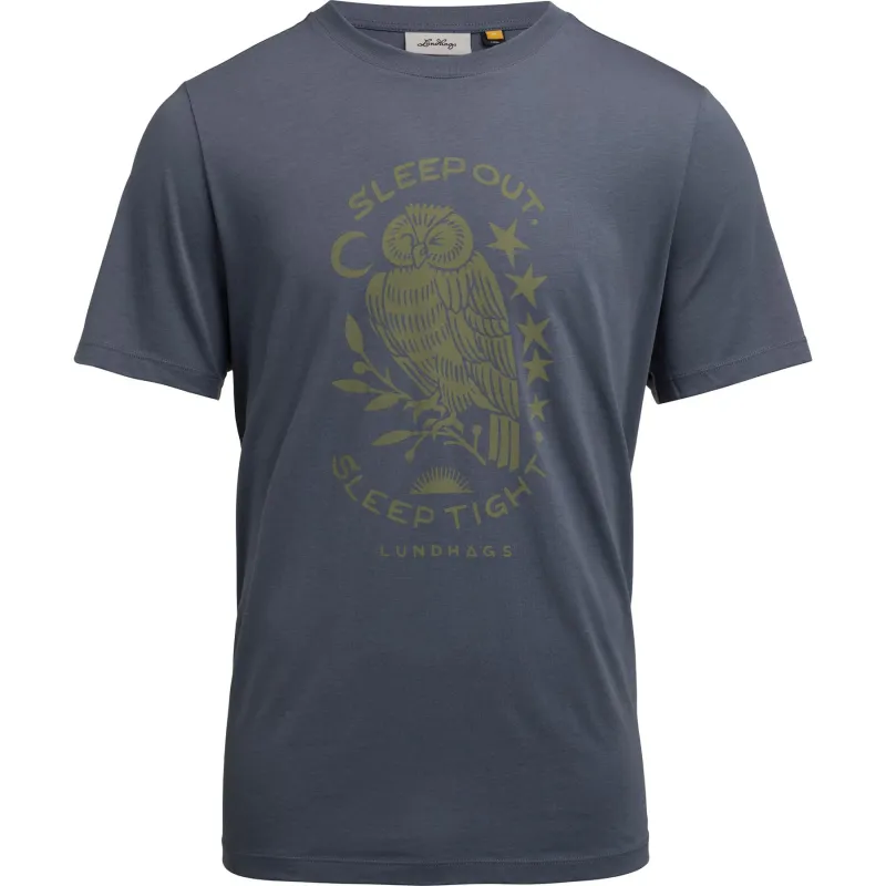 Lundhags Järpen Printed T-shirt M, t-shirt, herre, blå