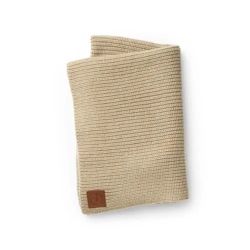 Elodie, Strikket Tæppe, Pure Khaki