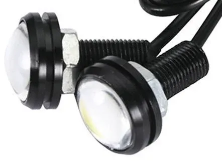 UDSALG - Eagle Eye LED lampe, Aluminium eller Sort,12volt, Sæt med 2 stk. - Dinled - Markeringslys