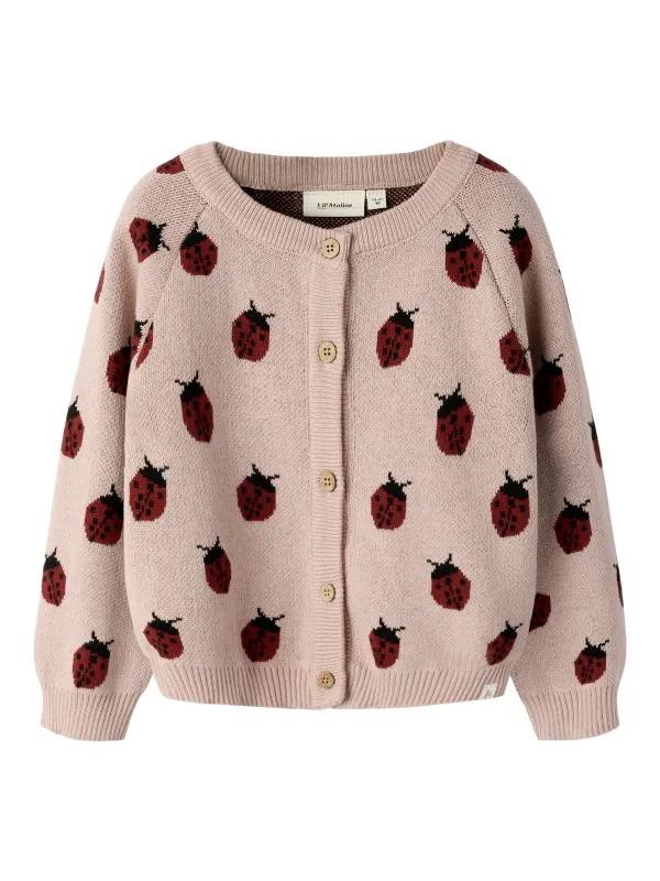 Lil Atelier Lulio - Knit Cardigan NOOS - Misty Rose - 92 cm