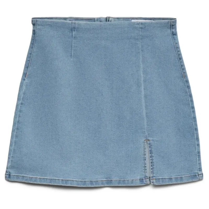 VERO MODA dame nederdel VMNELLY - Light Blue Denim