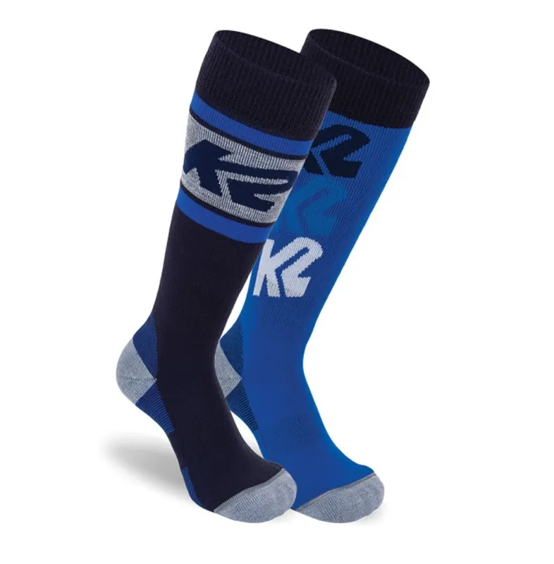 K2 All Mountain skistrømper til børn (2-pack) - Navy/Grå/Roy