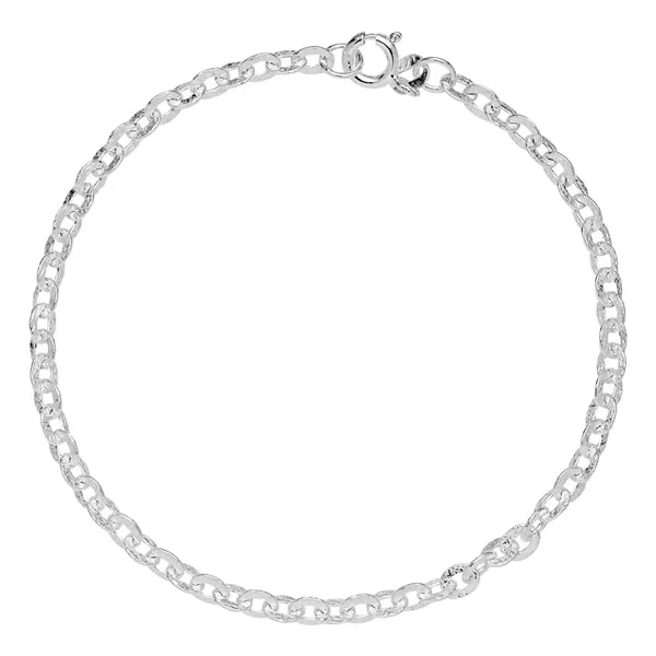 Rustikt Armbånd i Sølv - 18,5 cm