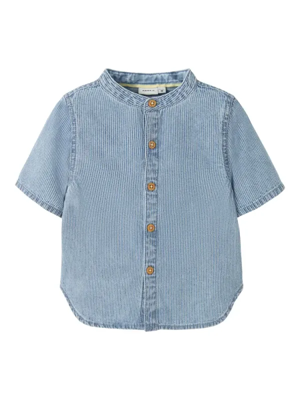 Hans Denim Skjorte - Light Blue Denim - 92