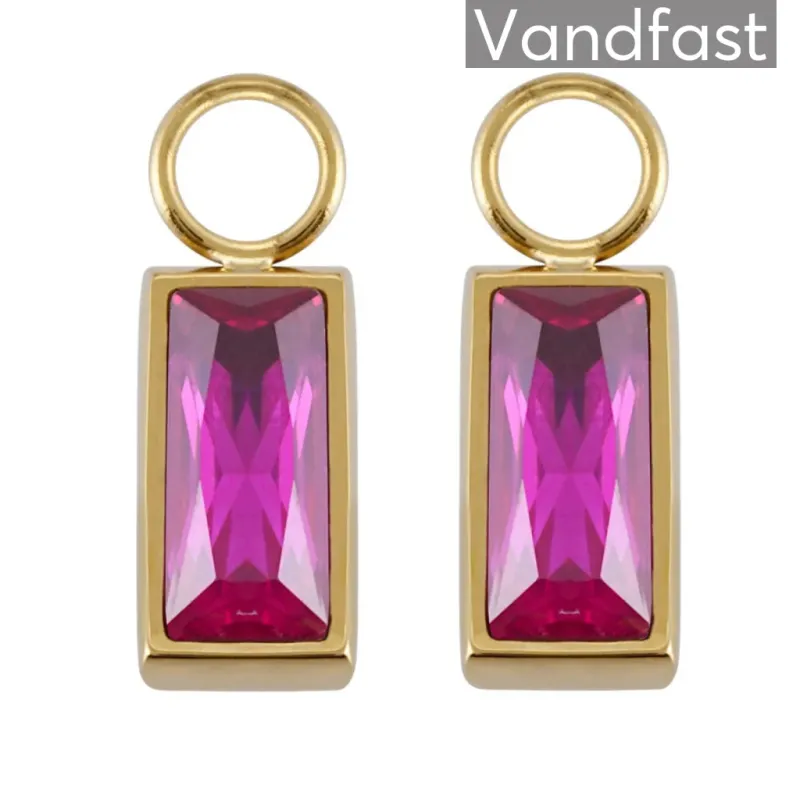 ANNEBRAUNER Empress Drops Ruby 18K Guldbelagt