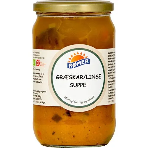 Græskar, Linse suppe Øko. - 680 gram