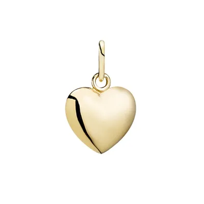 Vedhæng i 8 kt. Guld med Hjerte - 10 x 12 mm