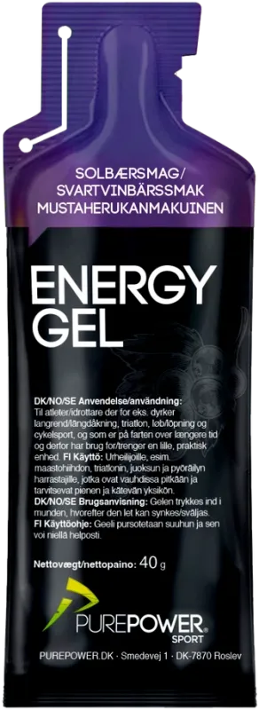 Purepower Energy Gel Solbær - 40g