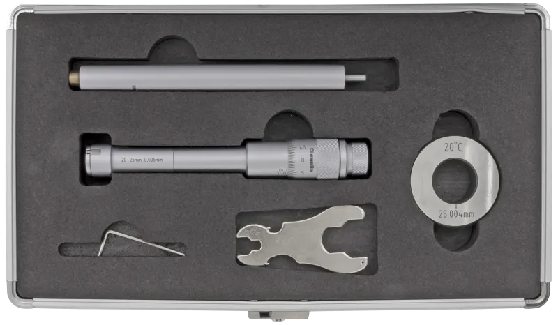Indv. 3-pkt mikrometer 20-25mm m/forl.+kontrolring