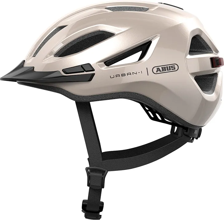 Abus Hjelm Urban-I 4.0 m. LED - Champagne Gold
