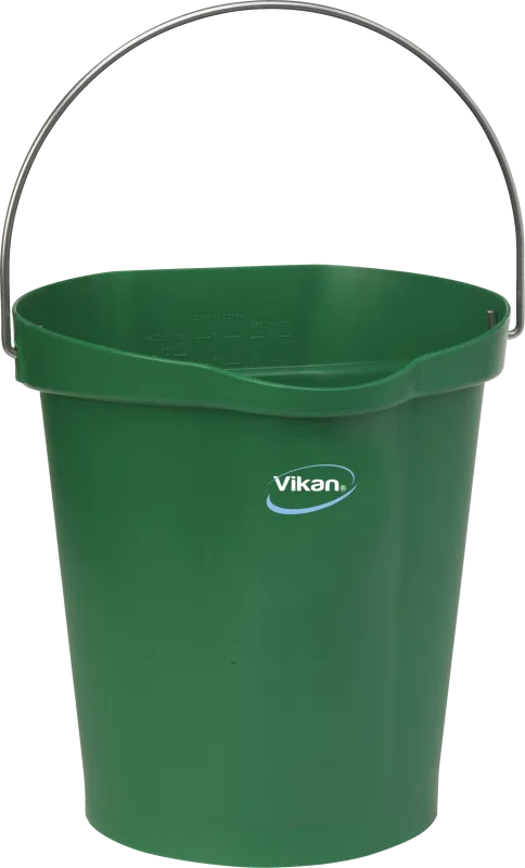 Spand 5686, plast m/rf bærehåndtag 12ltr, grøn