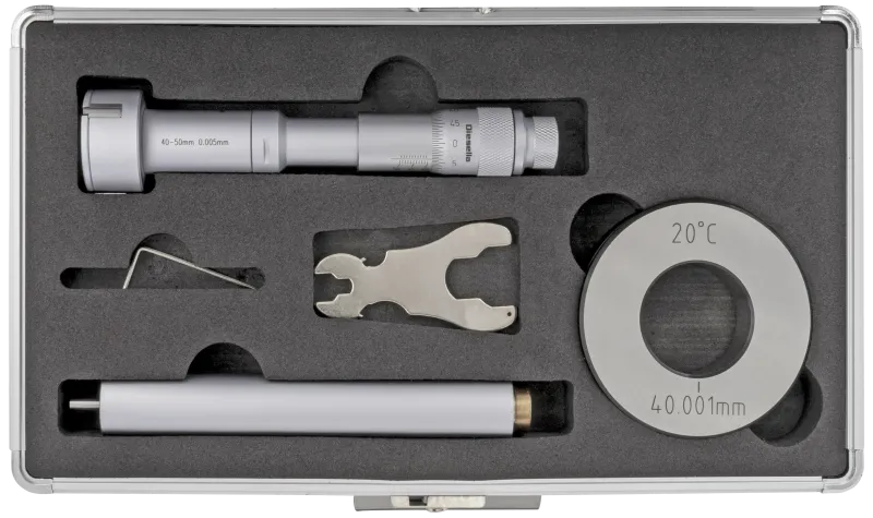 Indv. 3-pkt mikrometer 40-50mm m/forl.+kontrolring