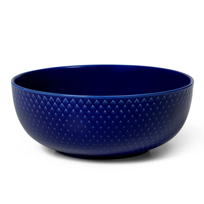 Lyngby porcelæn Rhombe color skål Ø15,5 cm, mørkeblå