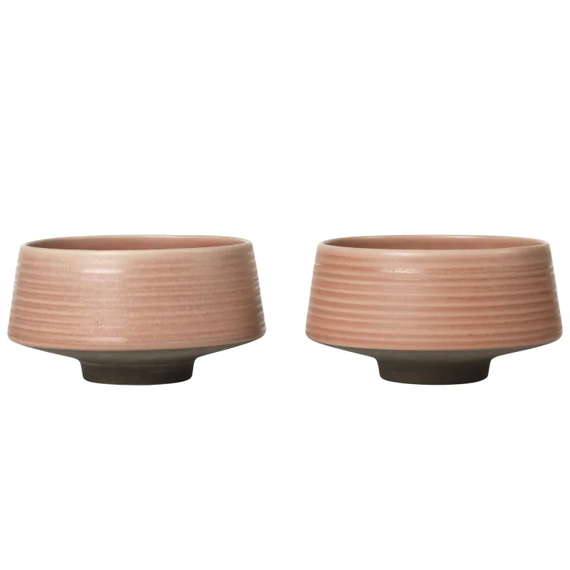 Broste Miko Skål, dusty pink, 2 stk.