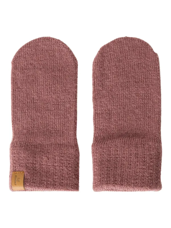 Lil Atelier Nanson - Knit Mittens - Withered Rose - ONE SIZE