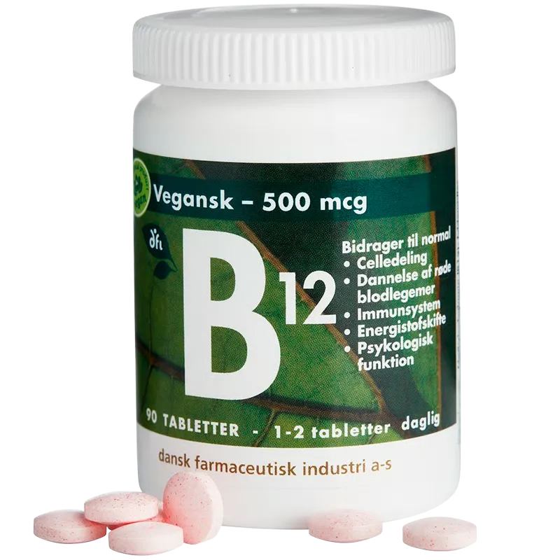 Grønne Vitaminer B12-vitamin 500 mcg (90 tab)