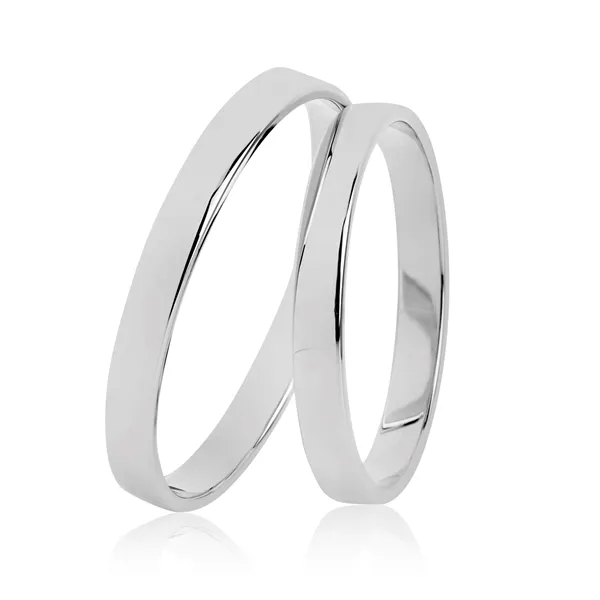 BARTOLI Classic vielsesringe i Hvidguld - 2,5 mm