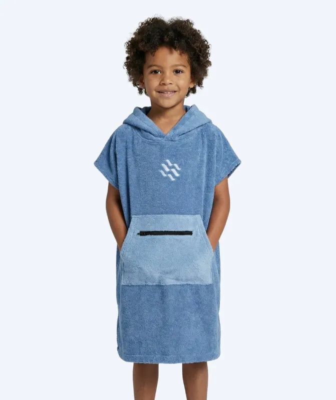 Watery badeponcho til børn (1-6) - Bomuld - Atlantic Blue