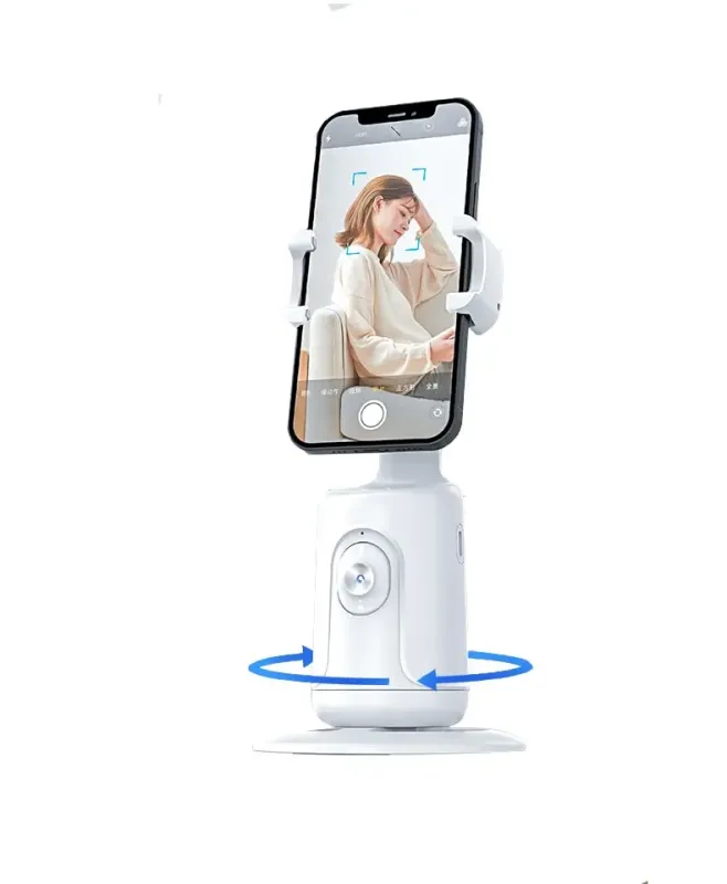 P01 Smart Ansigtsgenkendelses Tracker. Perfekt til Vloggers og Live streaming. Hvid.