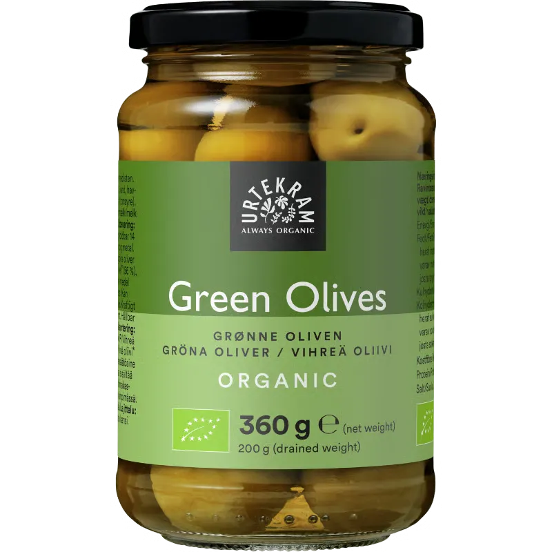 Urtekram Olives Green (360 g)