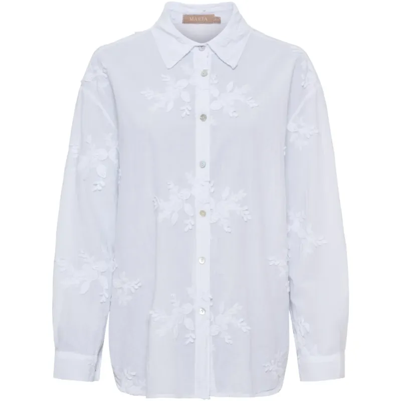 Marta du Chateau dame skjorte MdcBlair 28519 - White