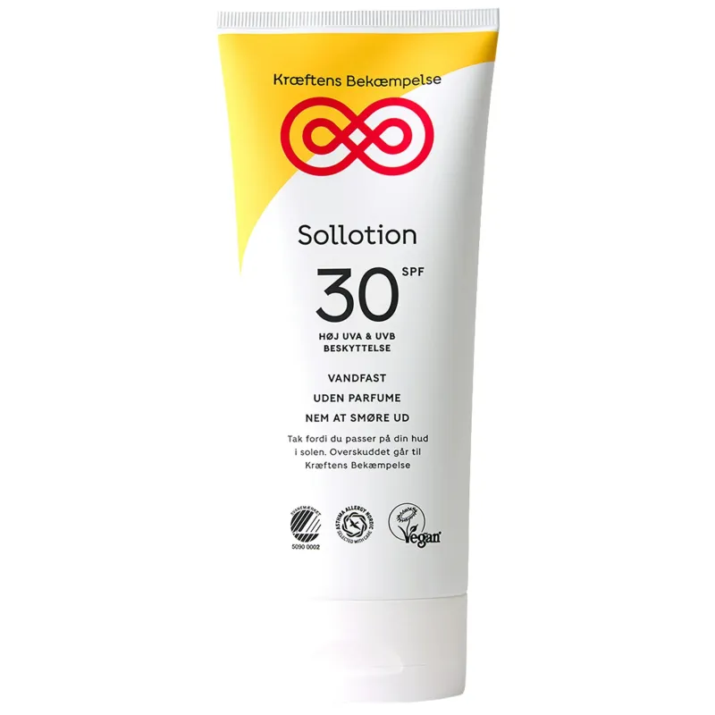 Kræftens Bekæmpelse Sollotion SPF30 - 200 ml.