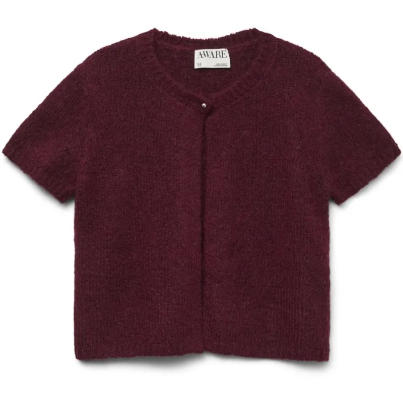 VERO MODA DAME CARDIGANG AWSILJA - Zinfandel