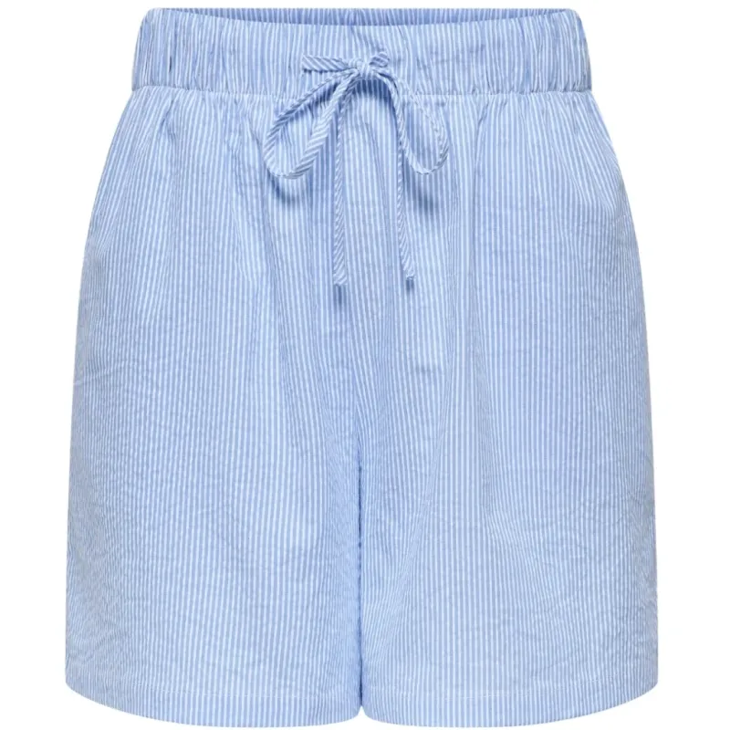ONLY dame shorts ONLAUGUSTA - Cloud Dancer BLUE STRIPES
