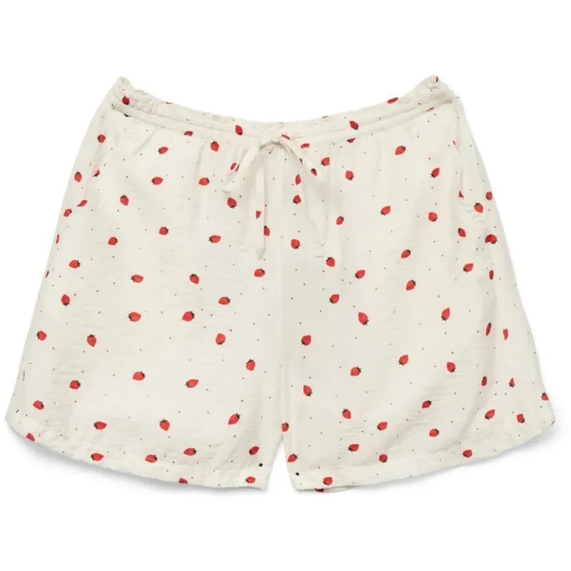 VERO MODA dame shorts VMODETTE - Snow White Strawberry w. dots