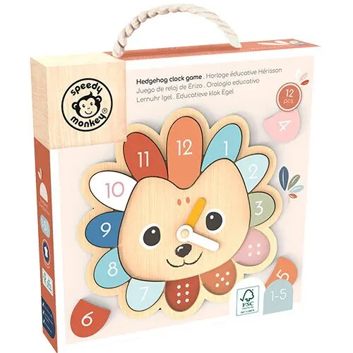 Hedgehog Clock Game, 1-5 år - 1 stk