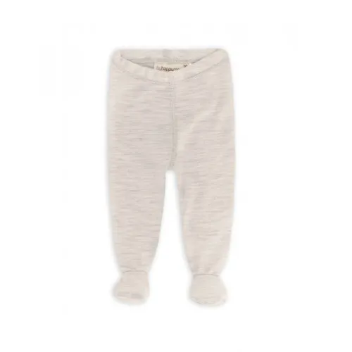 Retro Sparkebuks Med Fod Til Baby, I 100% Økologisk Merino Uld Nature Melange 56