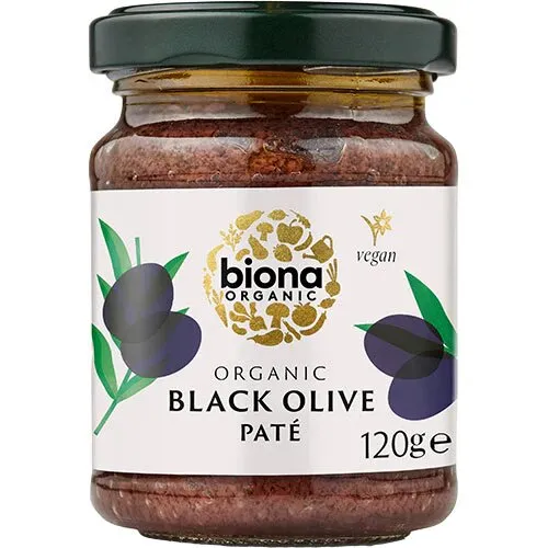 Sort Oliven tapenade/paté Øko. - 120 gram