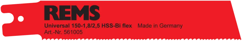 REMS rør-bajonetsavklinge uni 150-1,8/2,5 5/pk