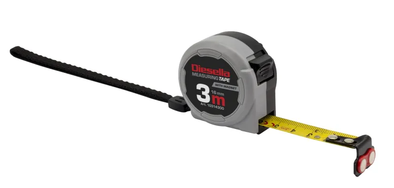 Båndmål 3Mx16MM Compact ABS m/Auto-Lock og magnet