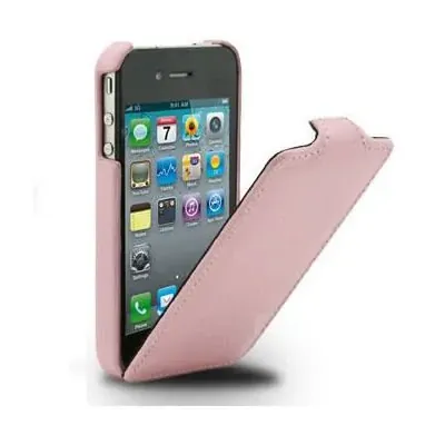 Melkco lædercover til iPhone 4 / 4S. Lyserød.