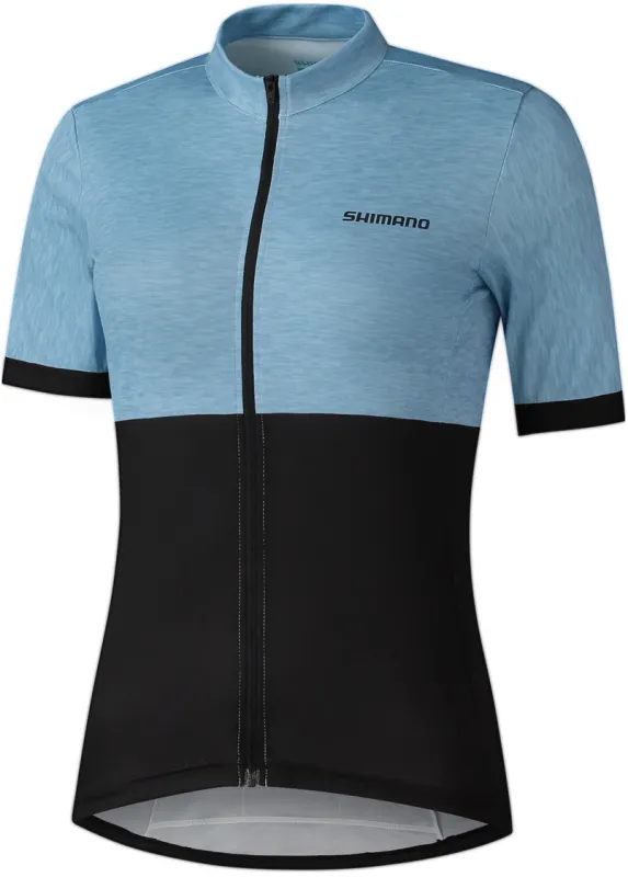 Shimano ELEMENTO Kortærmet Dame Cykeltrøje - Periwinkle