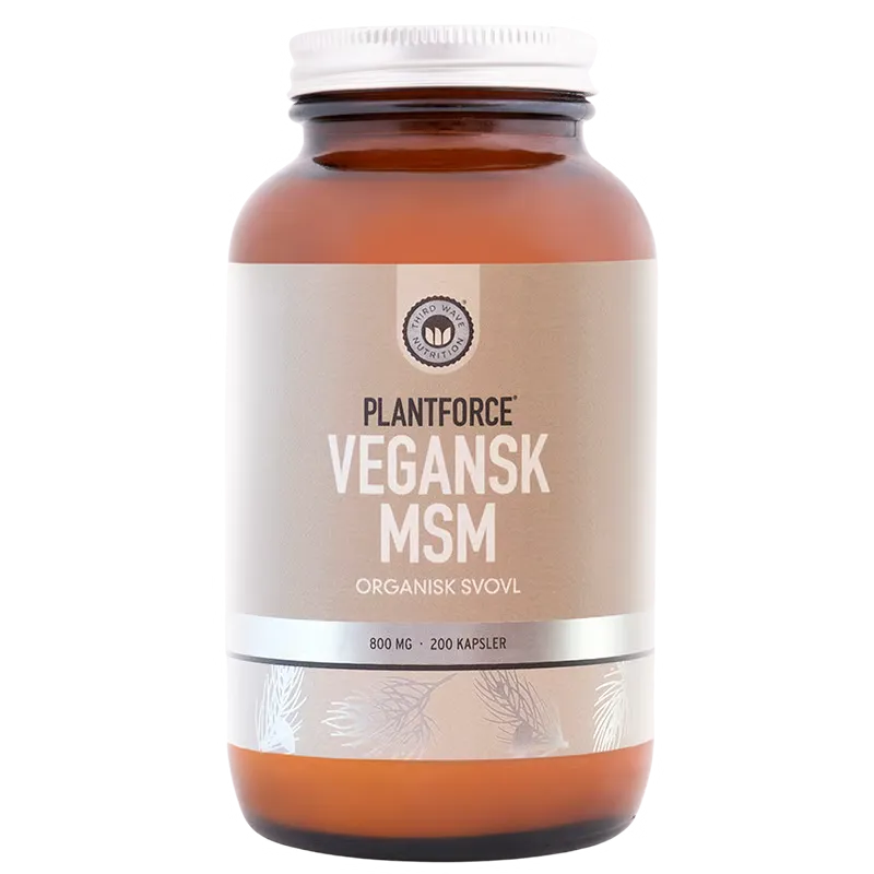 Plantforce Vegansk MSM 800 mg (200 kap)