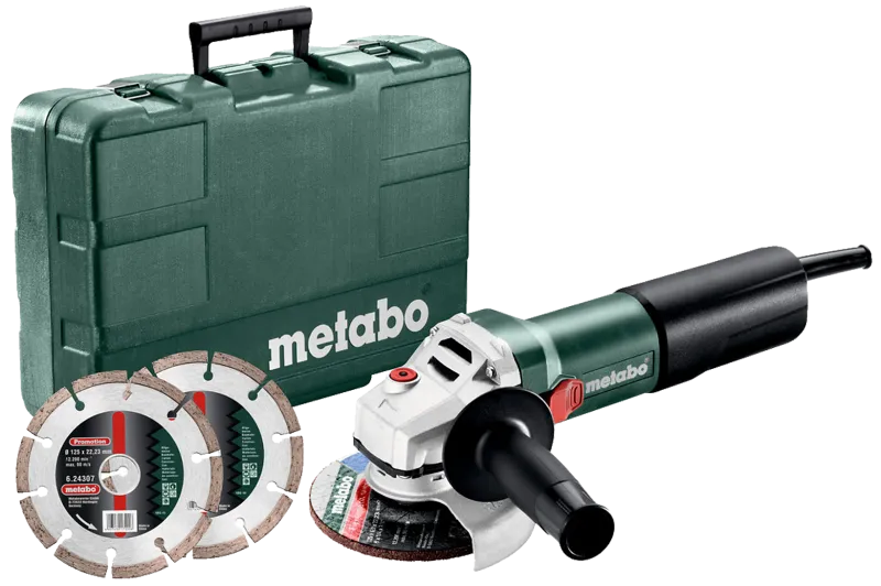 Vinkelsliber 125mm 1400W WEQ1400-125 m/2×diamantsk
