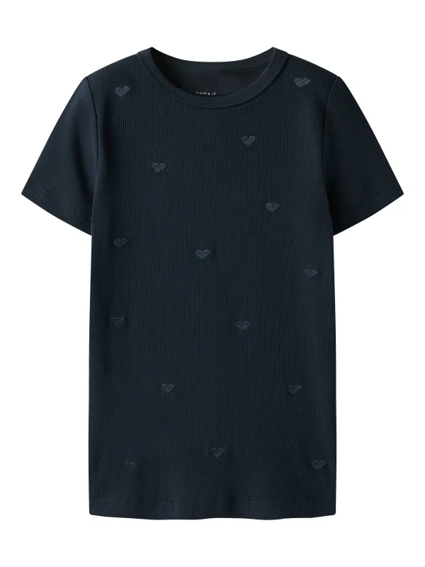 Name It Nakal SS Slim Top - Dark Sapphire - 92 cm