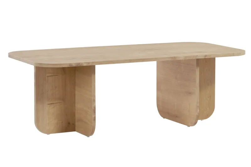 NORDVÄRK Akira sofabord, rektangulær - natur safireg melamin (120x60)